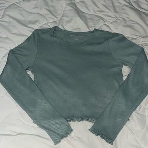 American Eagle Long Sleeve Fitted Top